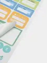 Бирюзовый стикеры-наклейки для планирования, оформление открыток, 21,5 х 16,2 см