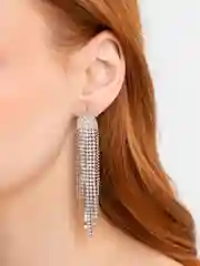 Серьги длинные со стразами