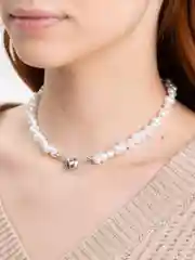 Цепочка на Новый год с подвеской сердце
