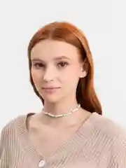 Бирюзовый чокер на шею из бисера