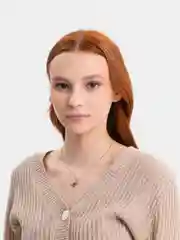 Желтый цепочка с подвеской "Бабочка"
