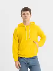 Желтый худи мужской с капюшоном