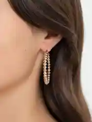 Серьги-кольца Xuping Jewelry, с шариками из медицинской стали