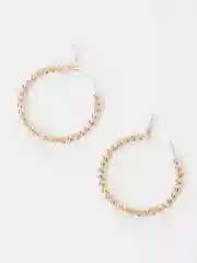 Серьги-кольца Xuping Jewelry, с шариками из медицинской стали