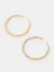 Серьги-кольца Xuping Jewelry, с шариками из медицинской стали