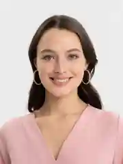 Серьги-кольца Xuping Jewelry, с шариками из медицинской стали