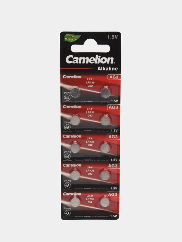Батарейки Camelion AG3 (LR41, G3, 392, LR736, 192, SR41)