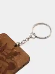 Брелок "Медведь в Короне" на цепочке, с кольцом