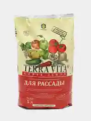 Красный грунт Terra Vita "Живая земля" универсальный, для рассады, 5 л