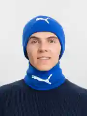 Синий шапка со снудом, мужская