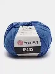 Синий меланж пряжа YarnArt Jeans, 50 г, 160 м