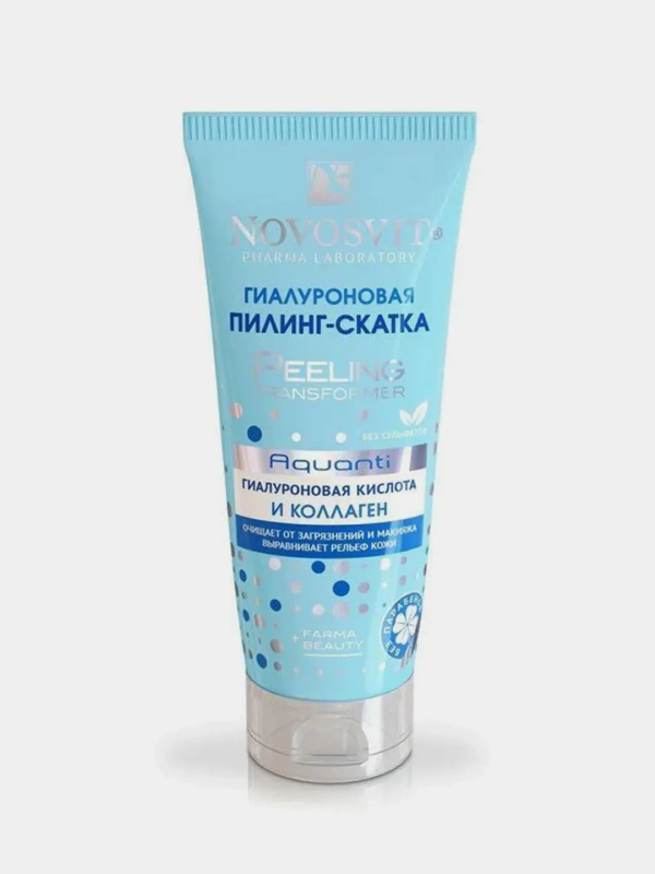 Гиалуроновая пилинг-скатка, 100 мл, Novosvit
