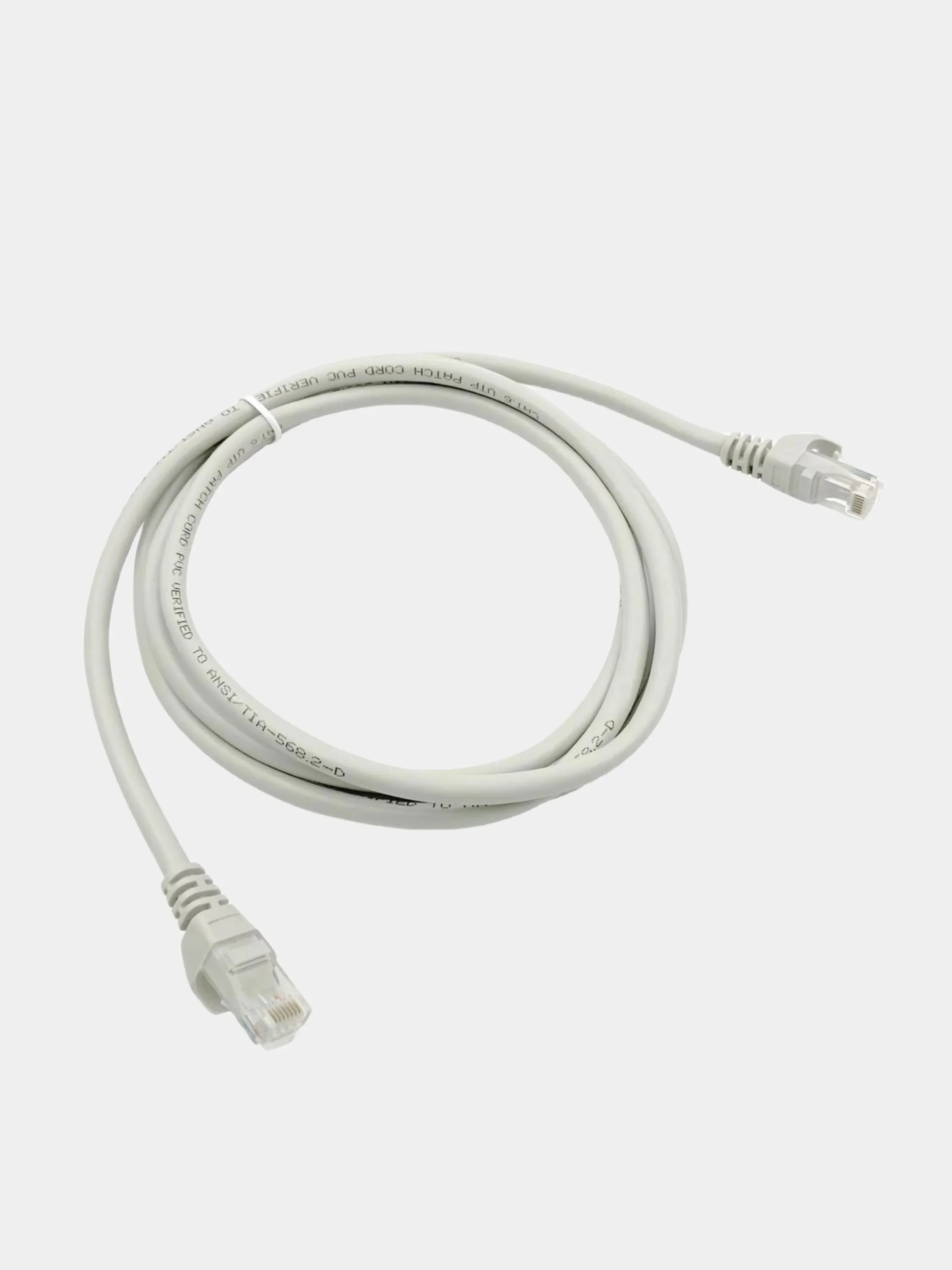 Серый интернет кабель патч корд Buro RJ45, UTP, 8 размеров, патчкорд