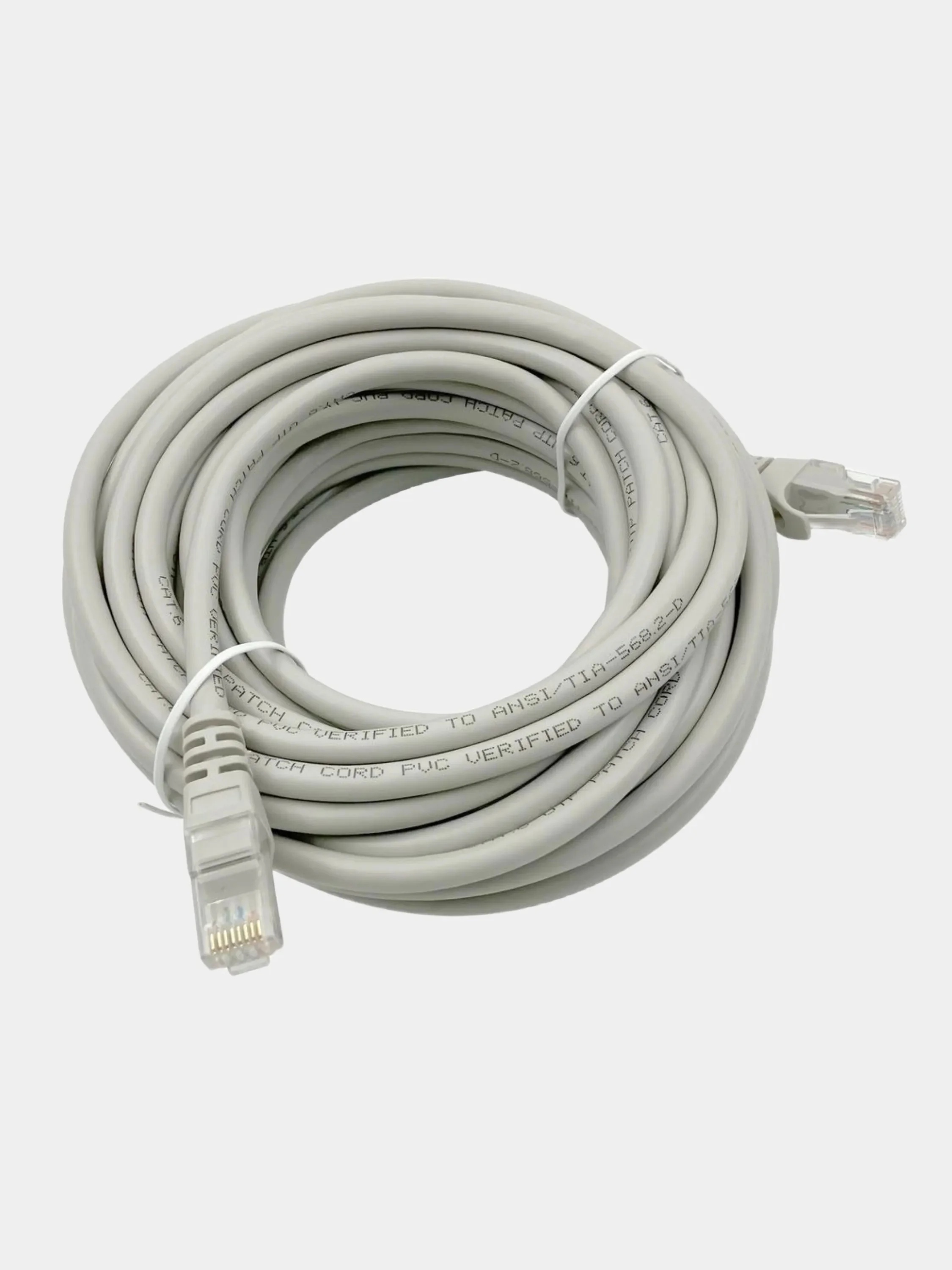 Серый интернет кабель патч корд Buro RJ45, UTP, 8 размеров, патчкорд