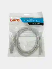 Серый интернет кабель патч корд Buro RJ45, UTP, 8 размеров, патчкорд