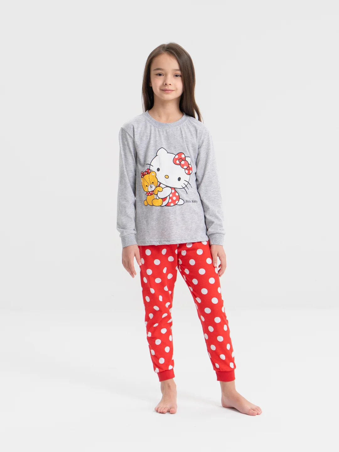 Красный пижама детская Hello Kitty, детский костюм