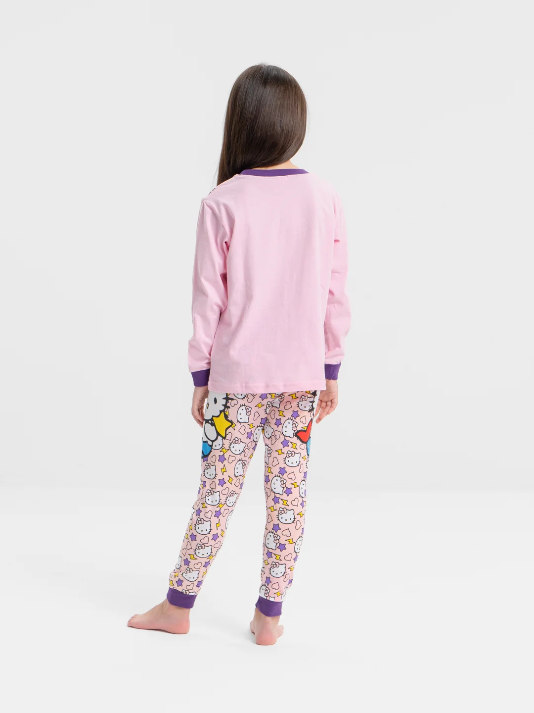 Розовый пижама детская Hello Kitty, детский костюм
