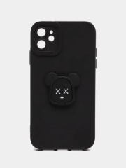 Силиконовый чехол на iPhone 12, 14, 11 Pro Max, 12 Pro Max, 13 Pro Max, с попсокетом