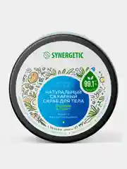 Скраб для тела SYNERGETIC питание и тонус Кокос и масло макадамии сахарный, 300мл