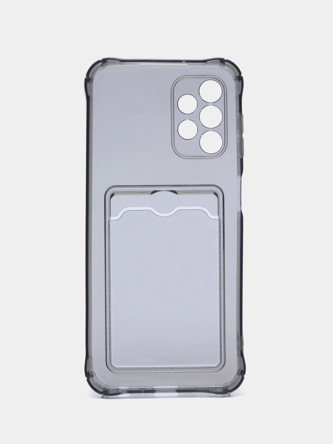 Черный чехол с карманом для карт Samsung Galaxy A13 A23 A33 A53 A73 A51 A52 A71 A72 A12 A22 A32