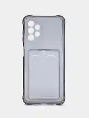 Черный чехол с карманом для карт Samsung Galaxy A13 A23 A33 A53 A73 A51 A52 A71 A72 A12 A22 A32