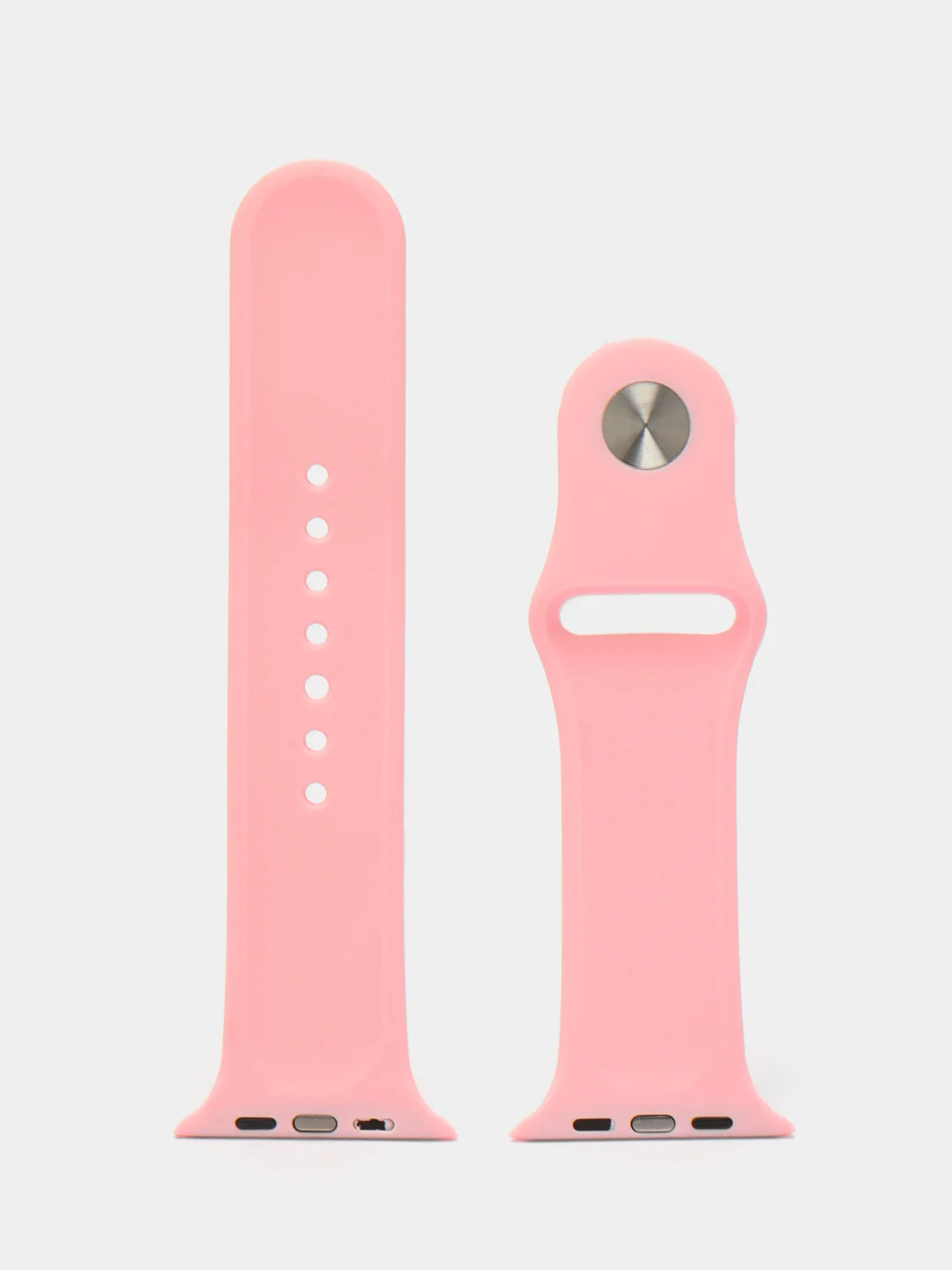 Розовый бампер с защитным стеклом и ремешком для Apple Watch 38/40/41/42/44/45/49