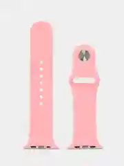Розовый бампер с защитным стеклом и ремешком для Apple Watch 38/40/41/42/44/45/49