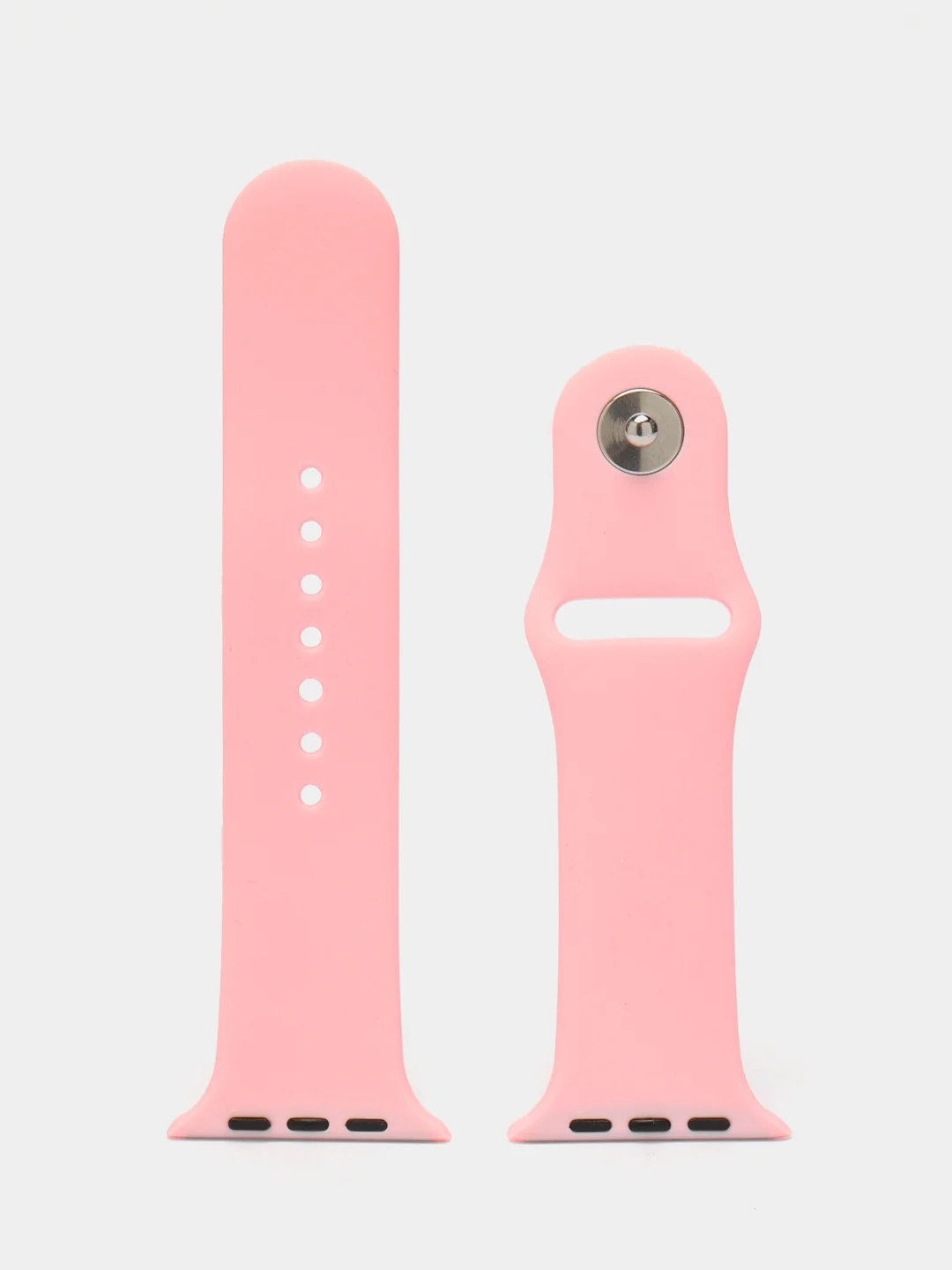 Розовый бампер с защитным стеклом и ремешком для Apple Watch 38/40/41/42/44/45/49