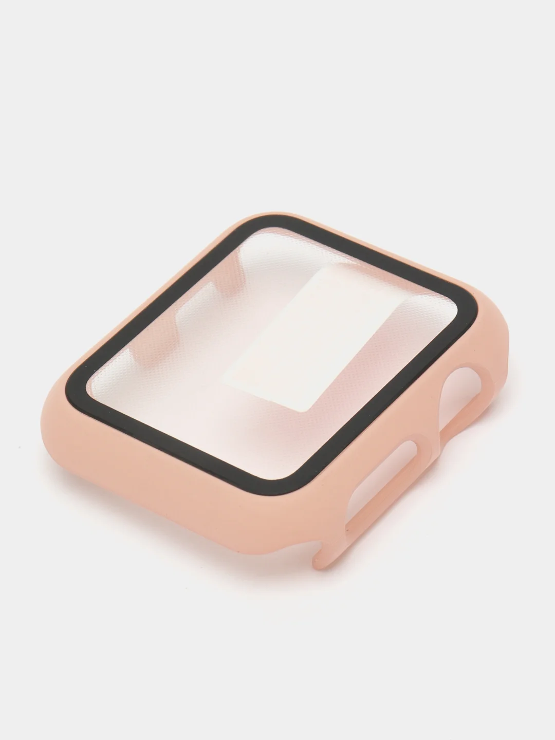 Пудровый бампер с защитным стеклом и ремешком для Apple Watch 38/40/41/42/44/45/49
