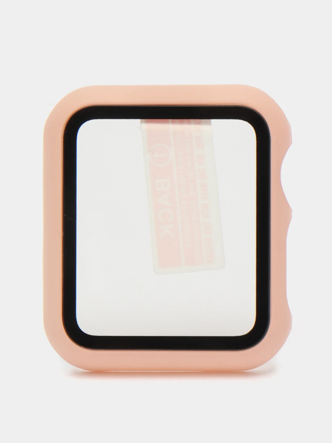 Пудровый бампер с защитным стеклом и ремешком для Apple Watch 38/40/41/42/44/45/49