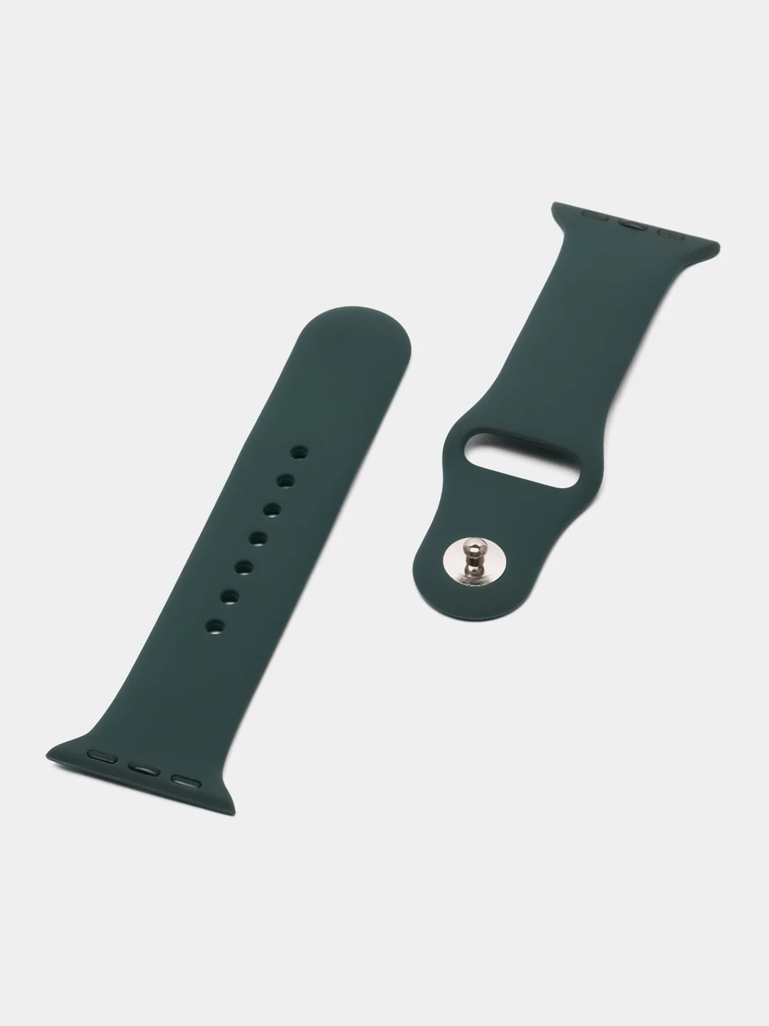 Зеленый бампер с защитным стеклом и ремешком для Apple Watch 38/40/41/42/44/45/49