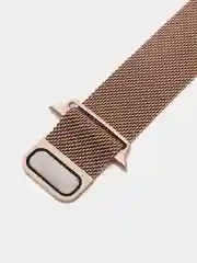 Золотой ремешок Apple Watch 38 /40 /41, 42 /44 /45 мм миланское плетение (миланская петля)