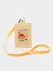 Лимонный бейдж с держателем для школьника/ чехол для пропуска, для карты