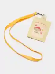 Лимонный бейдж с держателем для школьника/ чехол для пропуска, для карты