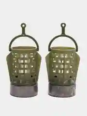 Зелёный хаки кормушка фидерная "Дюза", рыболовная, 2 штуки,  20 - 120 г