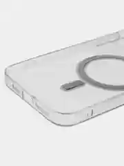 Прозрачный силиконовый чехол на Айфон iPhone 14 Max, чехол для айфон с MagSafe (Магсейф)