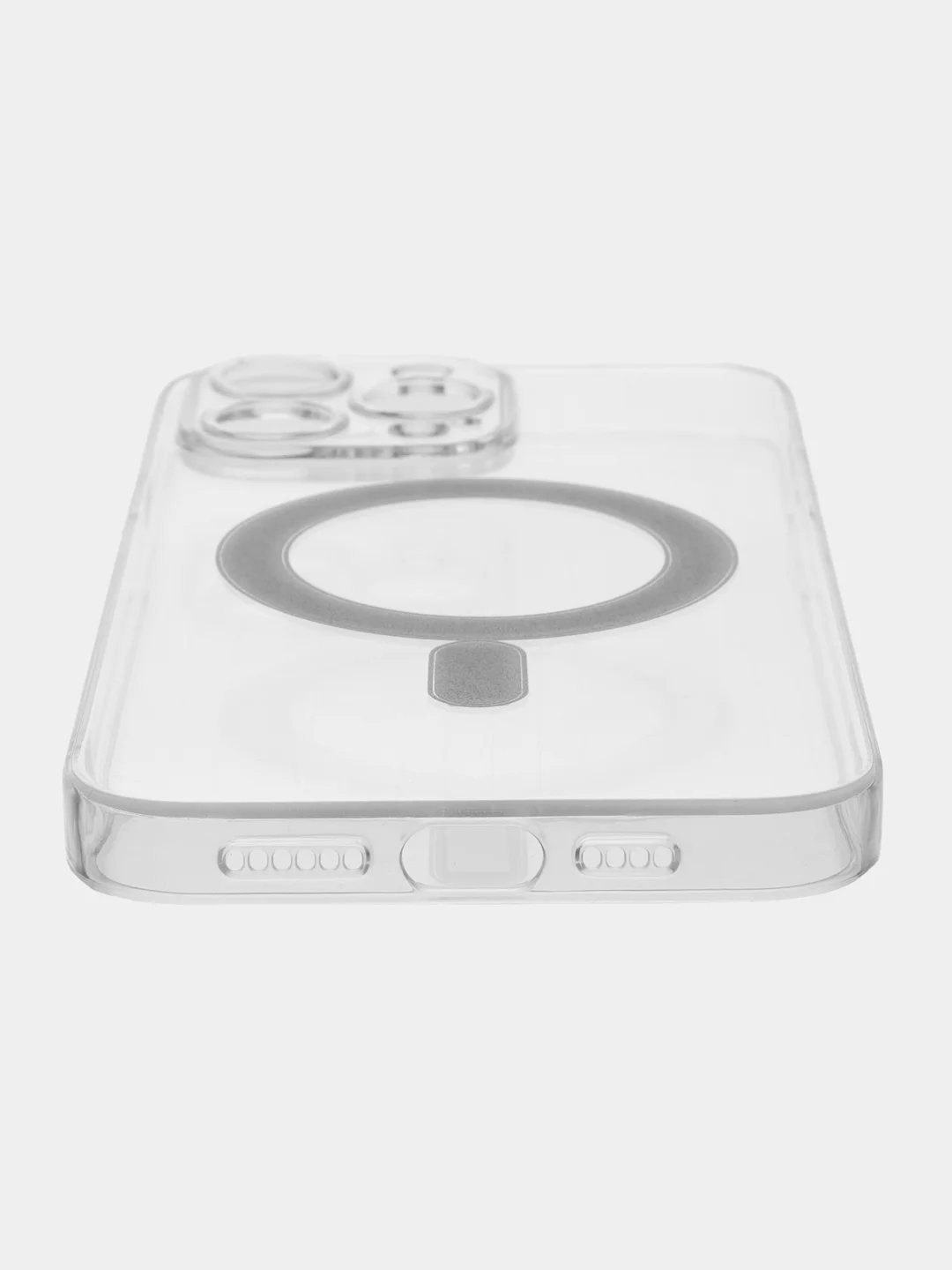 Прозрачный силиконовый чехол на Айфон iPhone 14 Max, чехол для айфон с MagSafe (Магсейф)