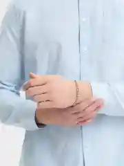 Серебряный мужской браслет, из нержавеющей стали