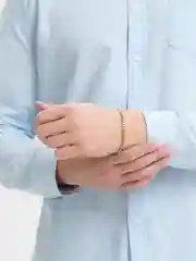 Золотой мужской браслет, из нержавеющей стали