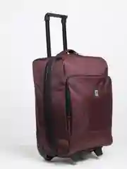 Багровый чемодан текстильный Kartex 0045