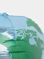 Алый воздушный шар 3D-cфера "Планета Земля"