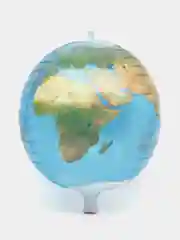 Белый воздушный шар 3D-cфера "Планета Земля"