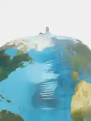 Белый воздушный шар 3D-cфера "Планета Земля"