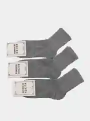 Носки женские, 3 пары, спортивные, с резинкой