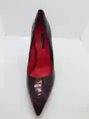 Бордовый женские туфли на каблуке