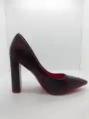 Бордовый женские туфли на каблуке