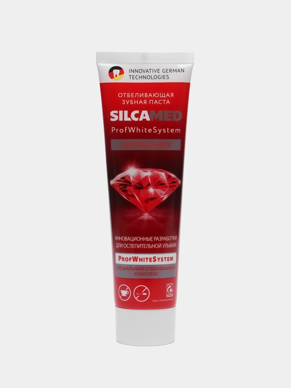 Зубная паста Crystal White SILCAMED, 100 г