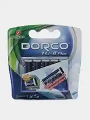 Кассеты для бритья DORCO TG-II Plus New, 2 лезвия, 5 штук