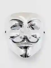 Серебряный новогодние карнавальные маски