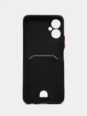 Черный чехол для Tecno Spark 9 Pro, Camon 19/19 Pro, Tecno Pova 3, с отделением для карты
